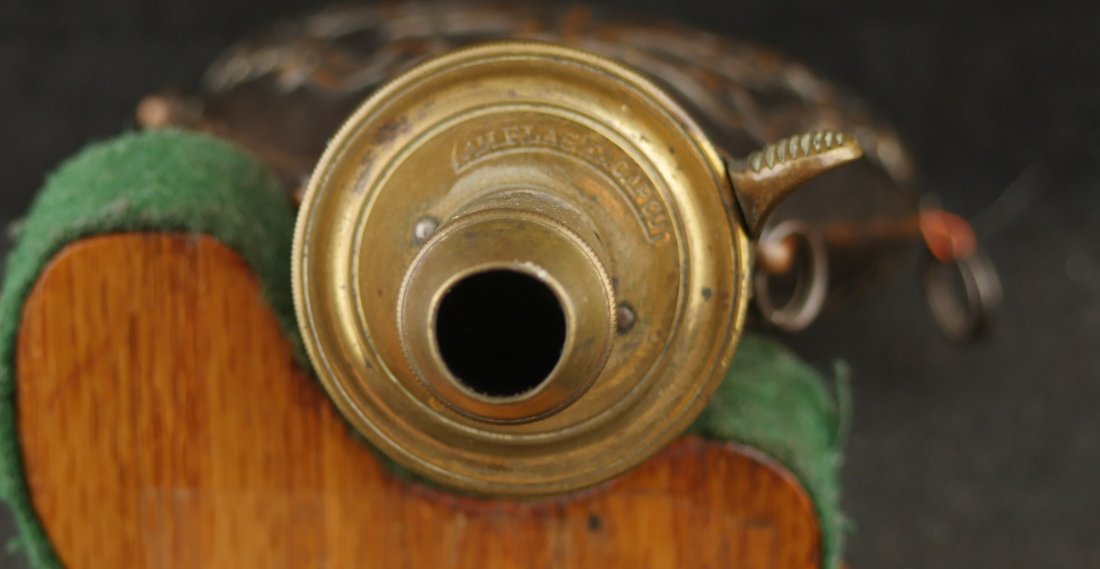 079-0126-9409, AM Flask & Cap Co. Embossed Powder Flask. BLOWOUT - Image 11