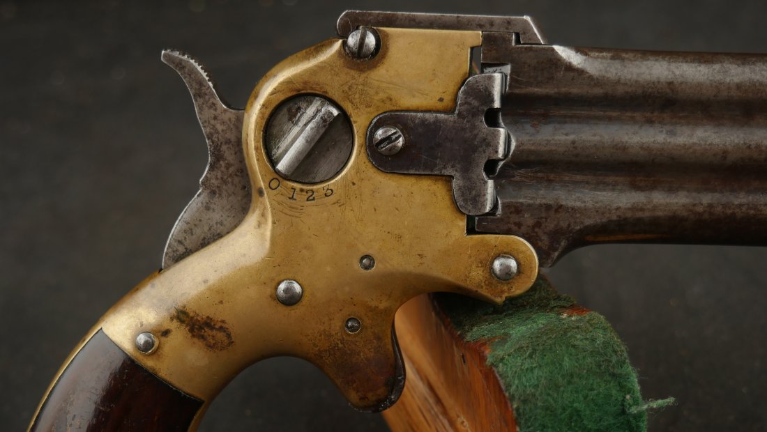 079-0426-9524, Marston 3 Barrel Superimposed Barrel .32 RF Pistol. BUY NOW - Image 5