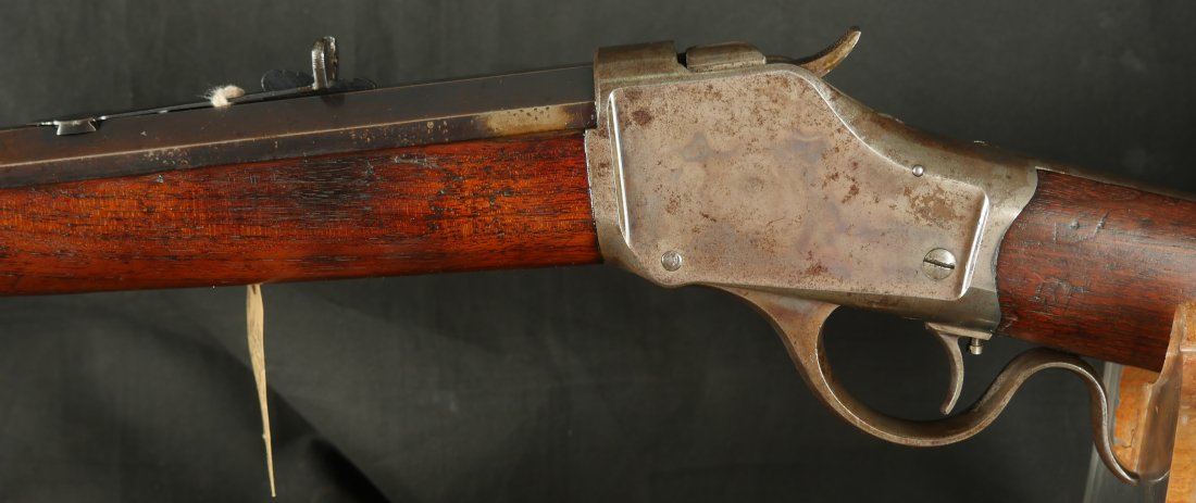079-0526-9596, Winchester Model 1885 Highwall Single Shot in 38-55. Single set trigger. BUY NOW - Image 6