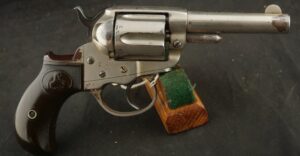 GR-0526-6919, Colt Model 1877 Lightning. .38 LC. 6 shot. 3 ½ inch barrel. 80% original nickel. BUY NOW