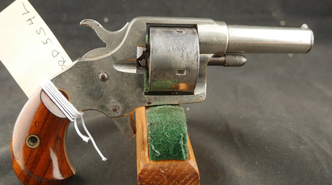 079-0426-9522, Colt House 5 shot .41 RF SA Pistol with 90% overall nickel. BLOWOUT - Image 14