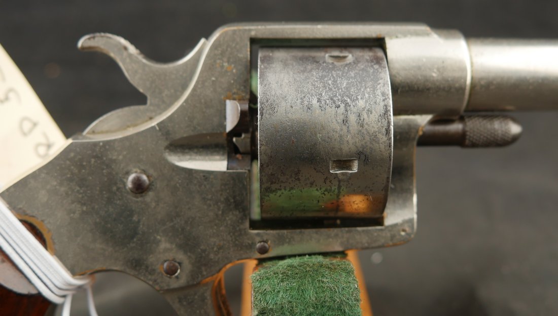 079-0426-9522, Colt House 5 shot .41 RF SA Pistol with 90% overall nickel. BLOWOUT - Image 12