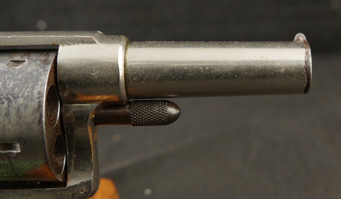 079-0426-9522, Colt House 5 shot .41 RF SA Pistol with 90% overall nickel. BLOWOUT - Image 11