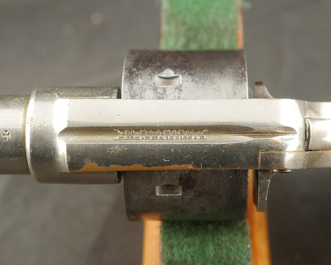 079-0426-9522, Colt House 5 shot .41 RF SA Pistol with 90% overall nickel. BLOWOUT - Image 9