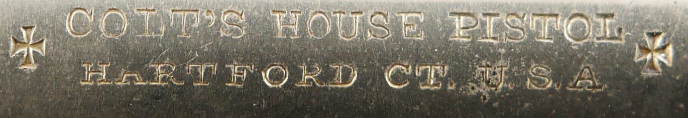 079-0426-9522, Colt House 5 shot .41 RF SA Pistol with 90% overall nickel. BLOWOUT - Image 6