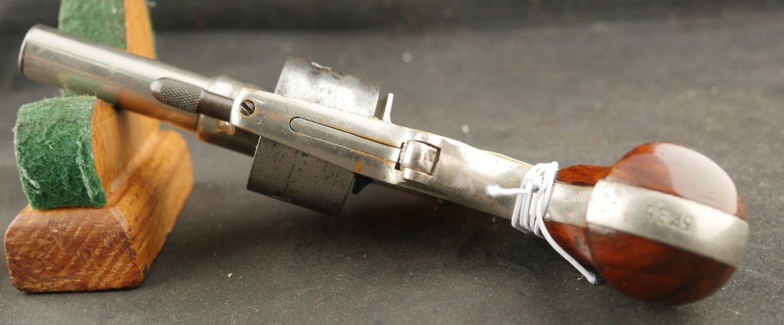 079-0426-9522, Colt House 5 shot .41 RF SA Pistol with 90% overall nickel. BLOWOUT - Image 5