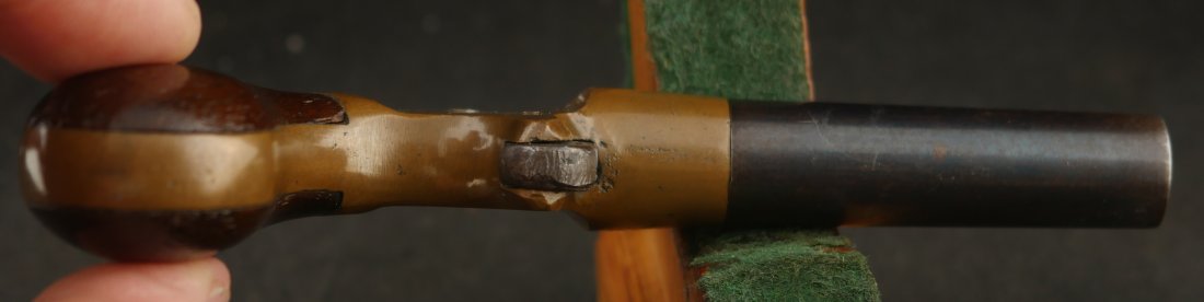 079-0426-9535, Nero, Single Shot boot pistol with brass frame and blued barrel. BLOWOUT - Image 3