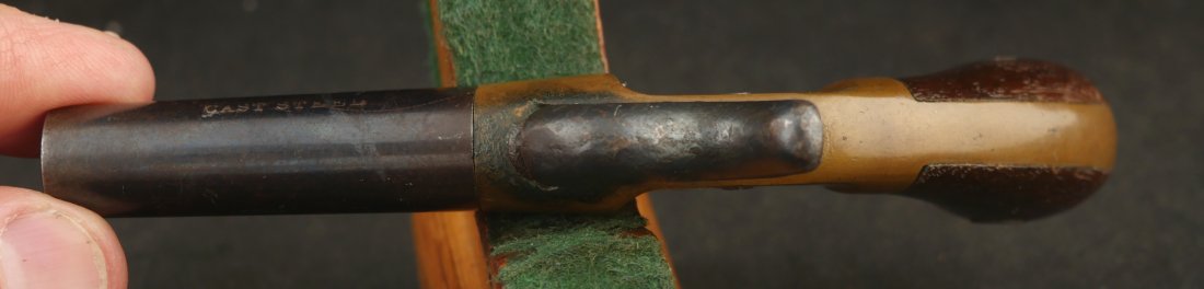 079-0426-9535, Nero, Single Shot boot pistol with brass frame and blued barrel. BLOWOUT - Image 4