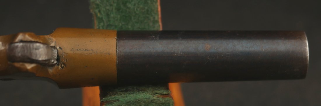 079-0426-9535, Nero, Single Shot boot pistol with brass frame and blued barrel. BLOWOUT - Image 7