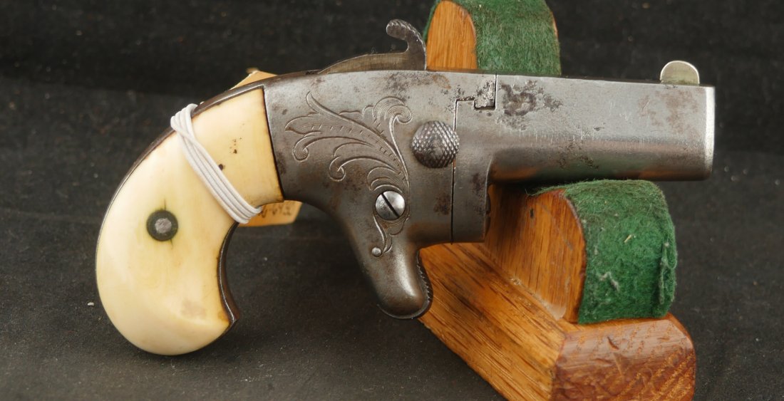 GR-0526-6930, National Deringer single shot .41 RF, crab claw design. BLOWOUT