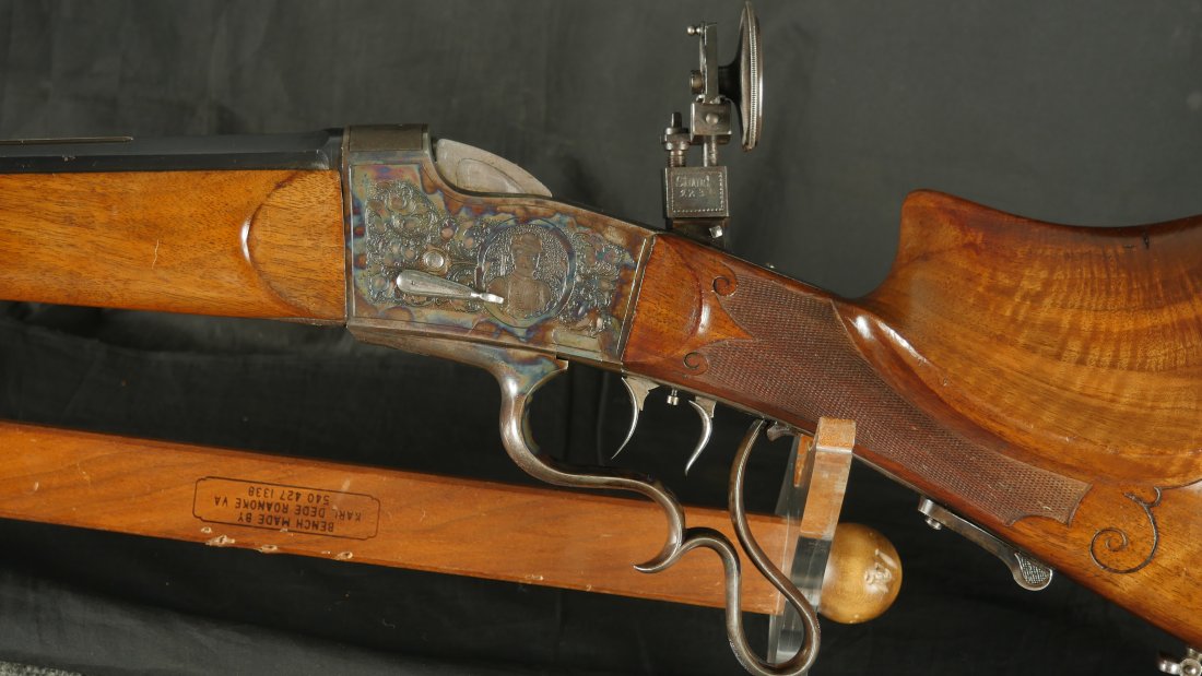 GR-0726-6957, Excellent + German Shutzen Target Rifle. 8.15 -46 CF Cal. ? BUY NOW - Image 6