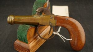 GR-0626-6998, London Single shot brass framed boot pistol. BLOWOUT
