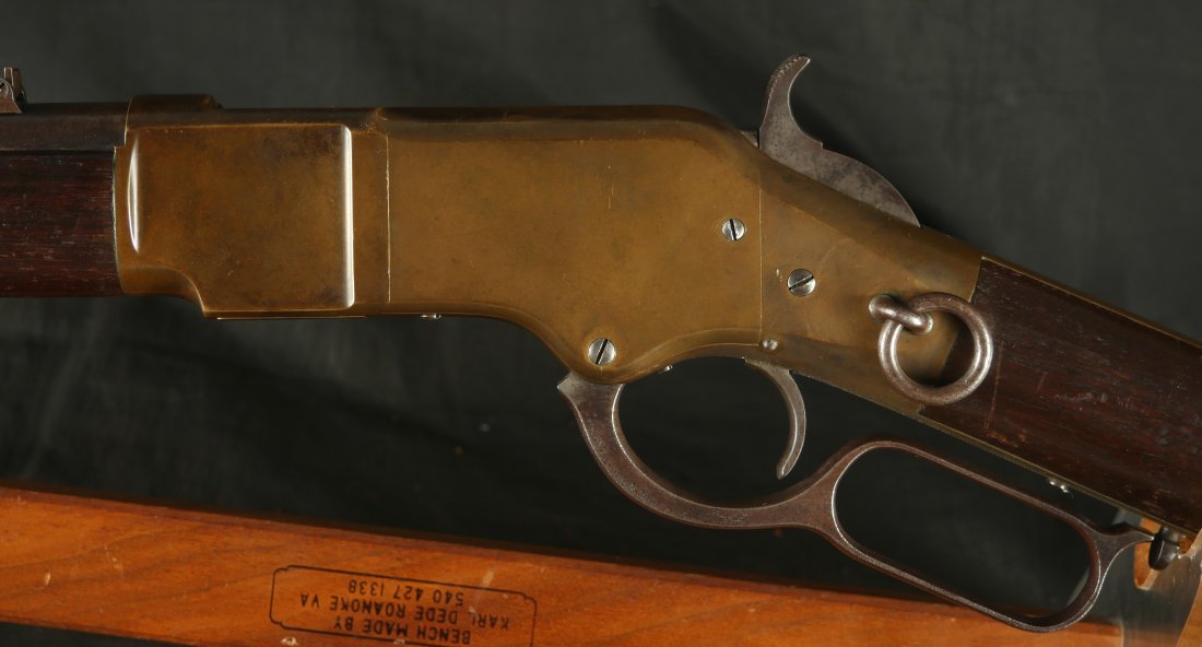 GR-0726-6815, Winchester Model 1866 Saddle Ring Carbine. 3rd Model. Untouched Brass! BUY NOW - Image 7