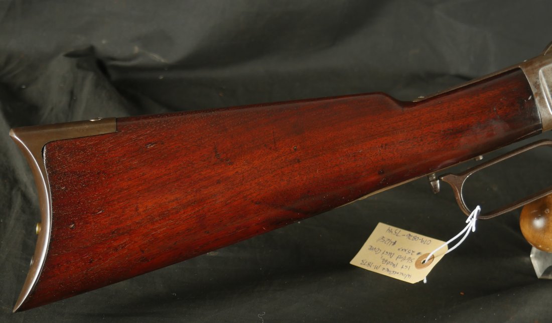 079-0826-7544, 1st Model Winchester Model 1873 Octagon Barrel Rifle in 44-40 with thumb print dust cover in slot. BUY NOW - Image 2
