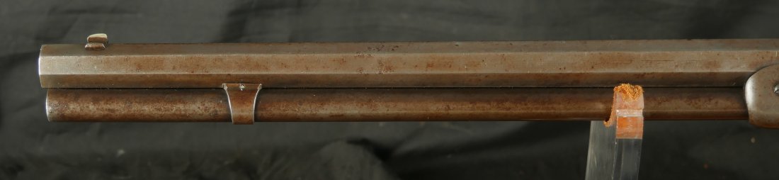 079-0826-7544, 1st Model Winchester Model 1873 Octagon Barrel Rifle in 44-40 with thumb print dust cover in slot. BUY NOW - Image 10