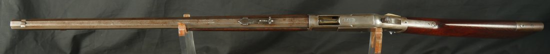079-0826-7544, 1st Model Winchester Model 1873 Octagon Barrel Rifle in 44-40 with thumb print dust cover in slot. BUY NOW - Image 18