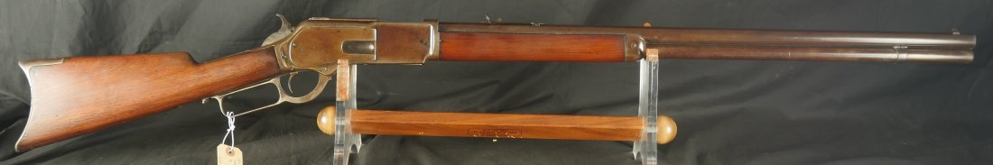 079-0826-7562, Winchester Model 1876 round barrel rifle in 45-75. BUY NOW